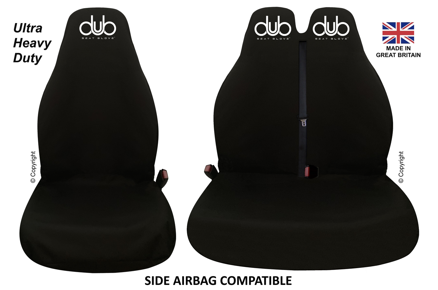 Genuine DUB SEAT GLOVE ULTRA HEAVY DUTY Front Single And Twin Seat Covers Fit Volkswagen T4 TRANSPORTER Vehicles BRITISH MADE QUALITY