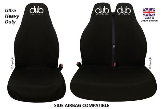 Genuine DUB SEAT GLOVE ULTRA HEAVY DUTY Front Single And Twin Seat Covers Fit Volkswagen CRAFTER Vehicles BRITISH MADE QUALITY