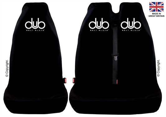 Genuine DUB SEAT GLOVE Front Single and Twin Seat Covers Fit Most Volkswagen T6 TRANSPORTER Vehicles BRITISH MADE QUALITY
