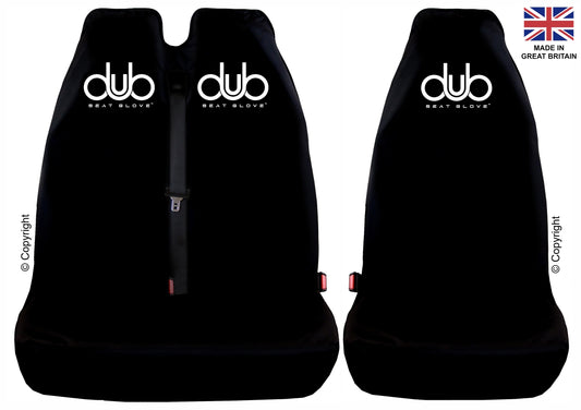 Genuine DUB SEAT GLOVE Rear Second Row Single and Twin Seat Covers Fit Most Volkswagen T6 TRANSPORTER Vehicles BRITISH MADE QUALITY