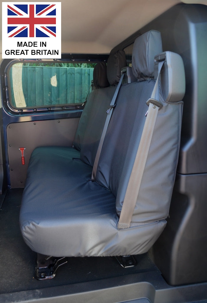 Ford Transit Custom Compatible 2013 to 2023 Tailored Rear 3-Seater Bench Seat Cover