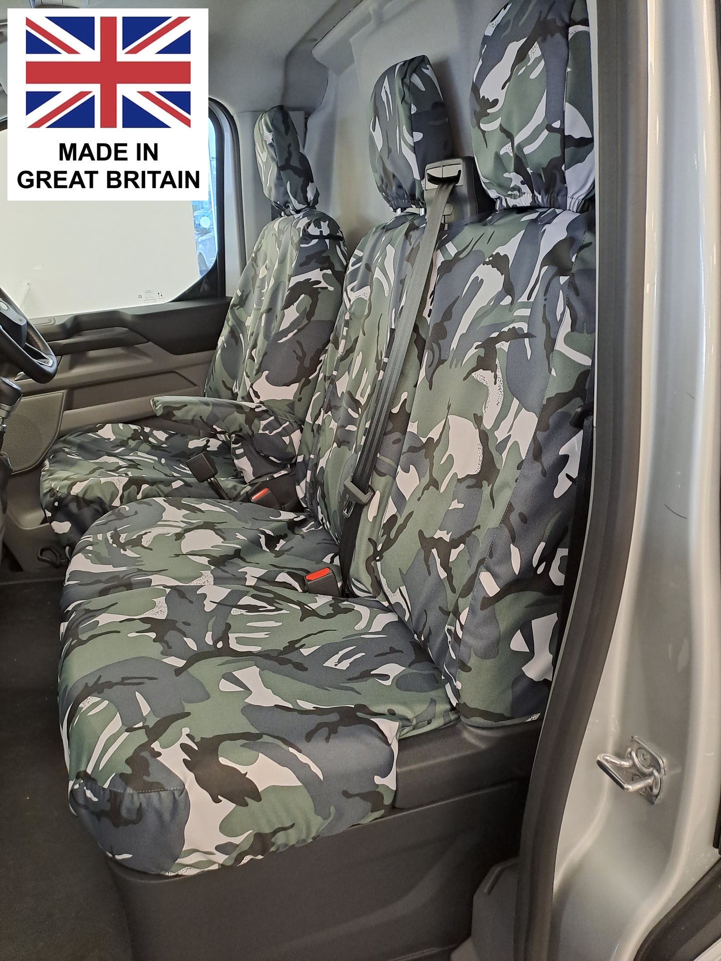 Ford Transit Custom Compatible 2023+ Tailored Front Seat Covers