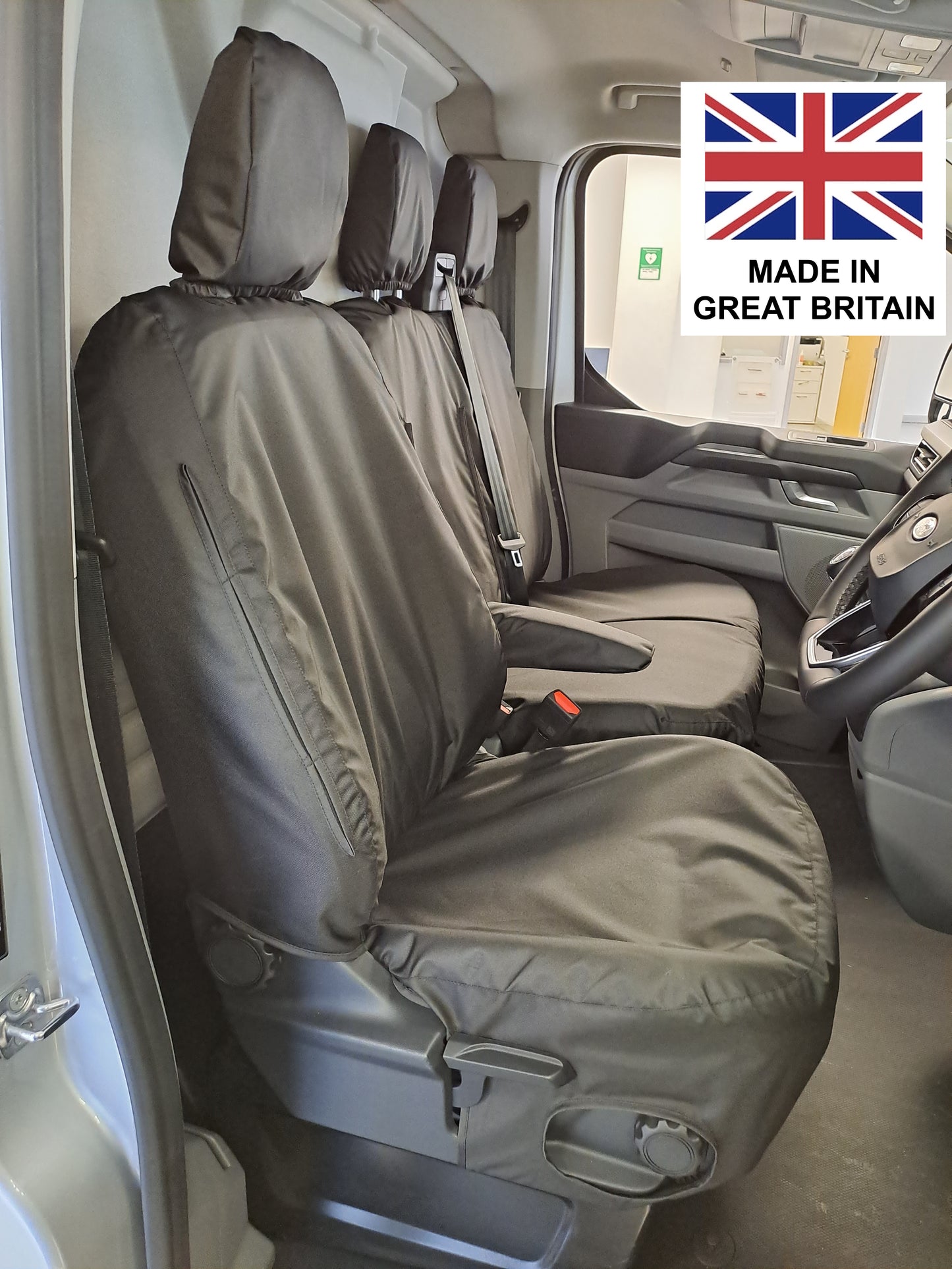 Ford Transit Custom Compatible 2023+ Tailored Front Seat Covers